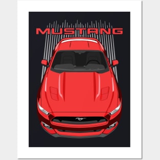 Mustang S550-GT-red Posters and Art
